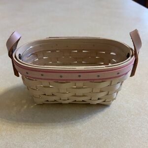 Longaberger 2005 Horizon of Hope Basket and Protector